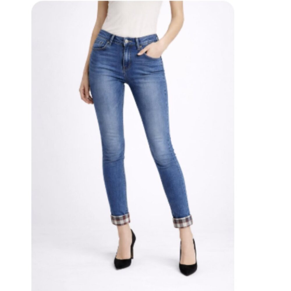 Pistola Mason Slim Boyfriend Blue Denim Jeans